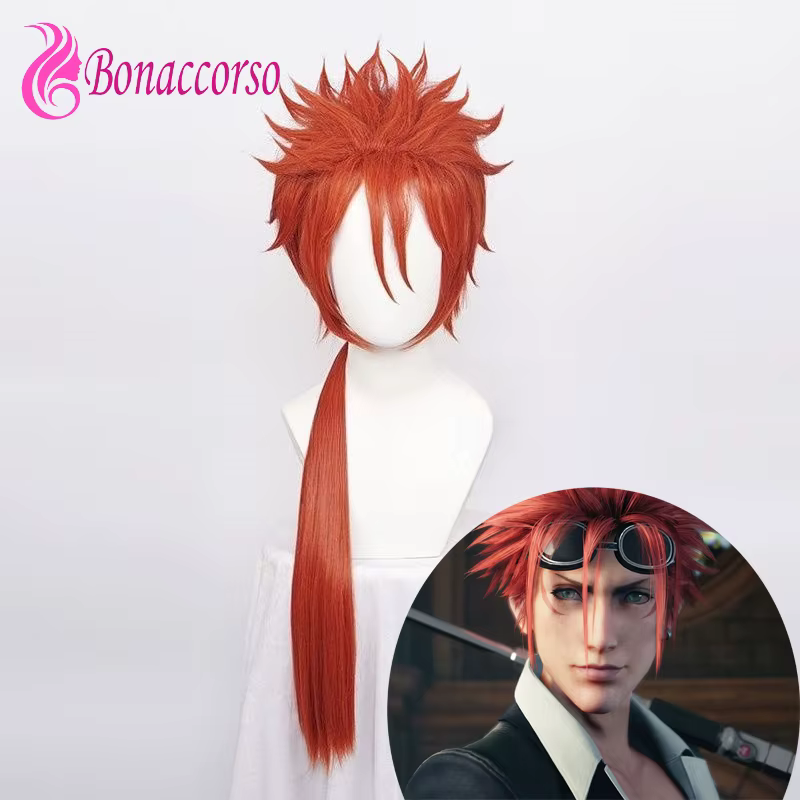 FF Reno – perruque de Cosplay synthétique longue et lisse, perruque en Fiber résistante à la chaleur