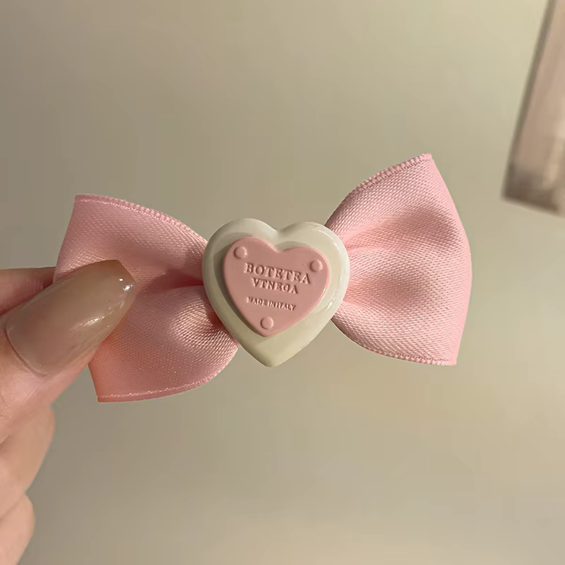 Épingle à cheveux en dentelle avec nœud blanc, thé blanc, joie claire, pince latérale féminine, pinc