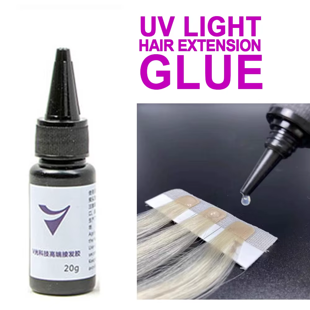 V-light Kit d'extension de cheveux technologie pièce de perruque vrais cheveux outil de greffage rap