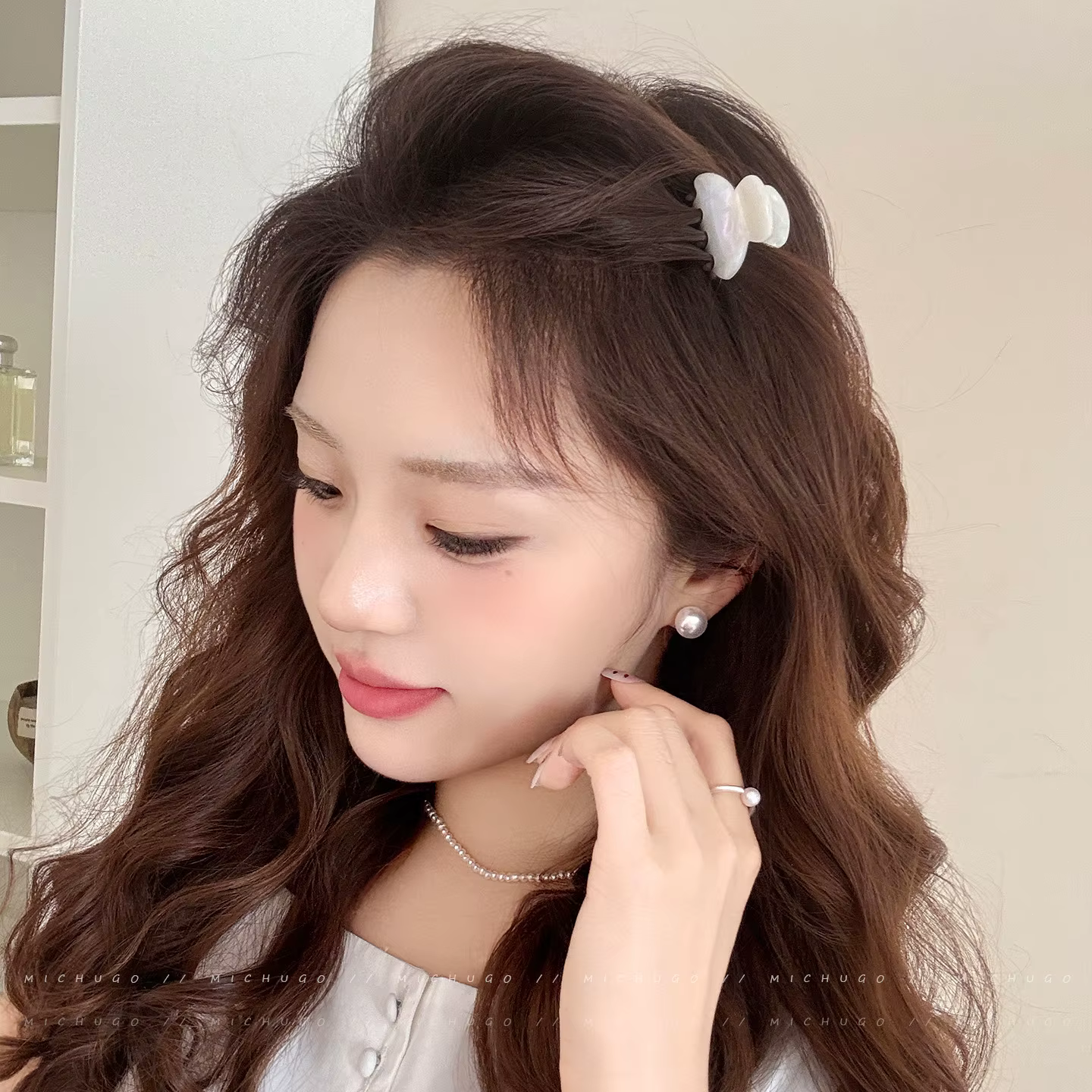 Pinces à cheveux en acétate pour femmes et filles, 2 pièces/ensemble, petites pinces à cheveux, pinc