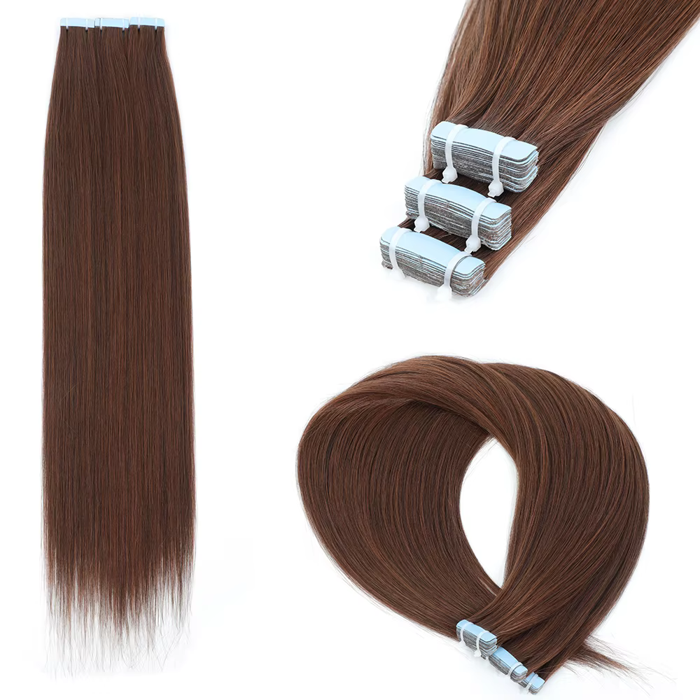 Fantaisie rose bande dans les Extensions de cheveux coloré synthétique cheveux raides 26 pouces adhé