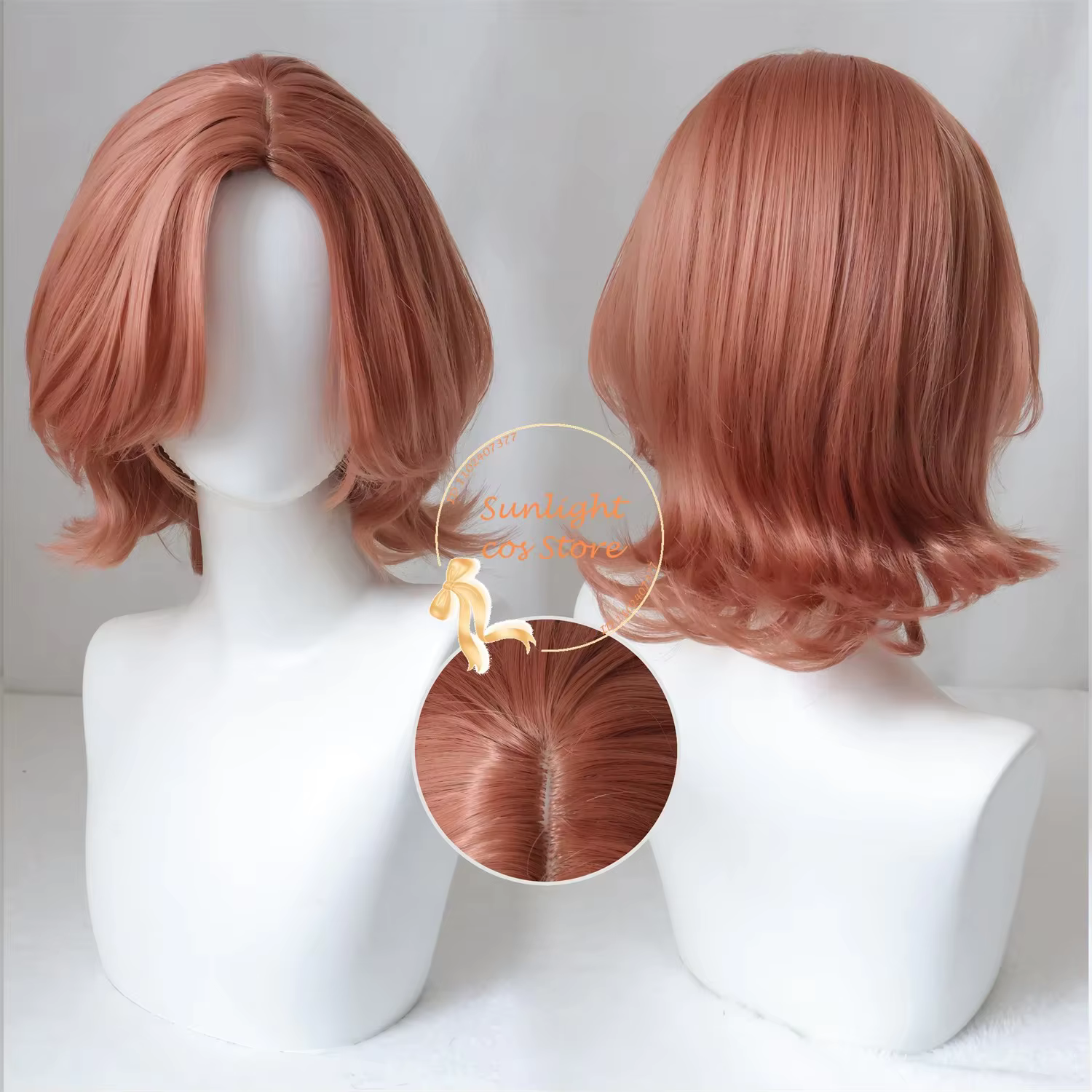 Perruque de Cosplay Synthétique Brune Courte avec Bonnet, Anime NANA Kompetrol, Degré de Chaleur, Ha