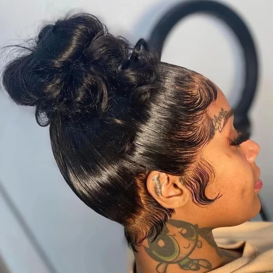 Perruque Lace Front Wig 360 naturelle Body Wave, cheveux humains, pre-plucked, bling, 4x4, 13x4, 32/