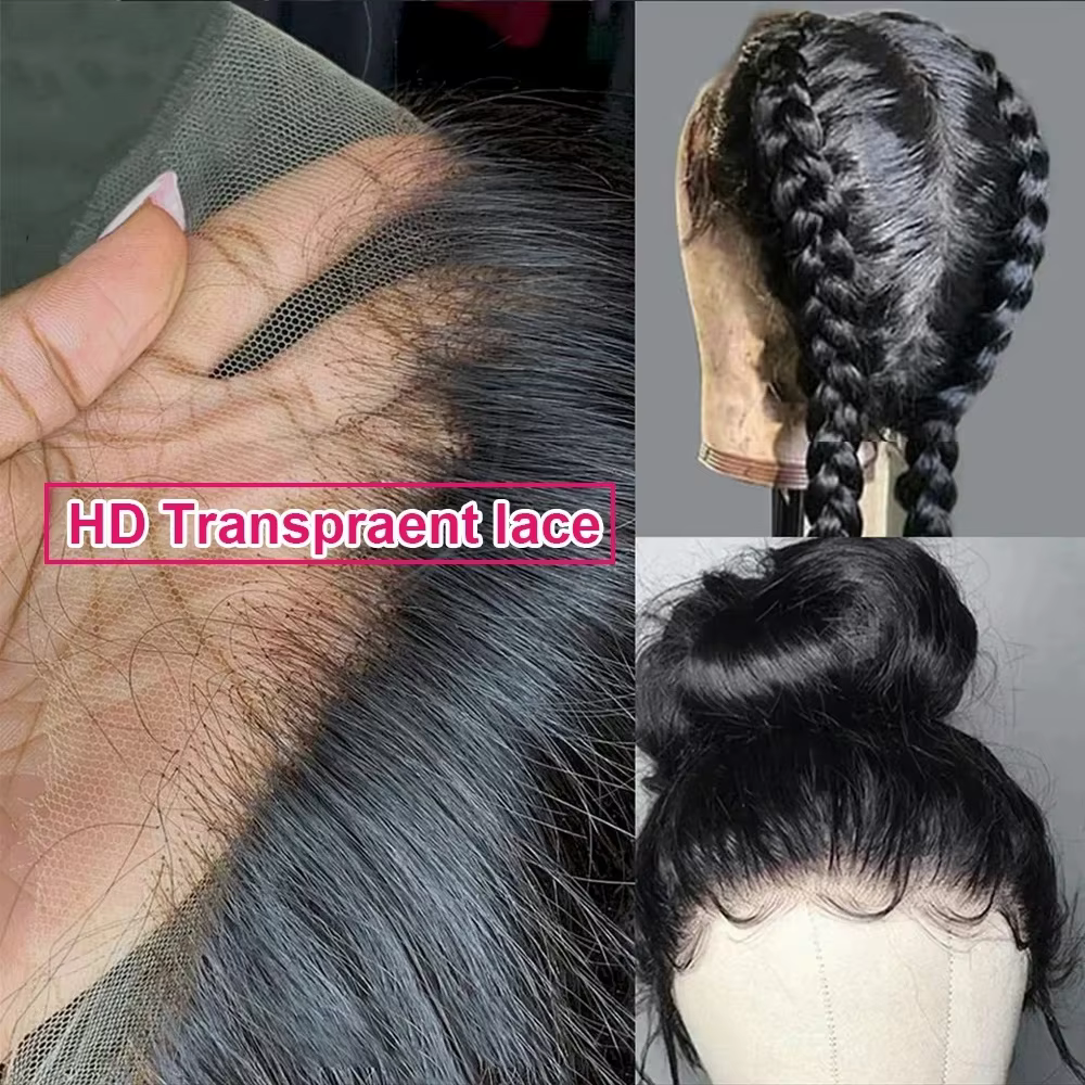 Dialola perruques vague de corps HD 360 pleine dentelle perruques sangle Invisible cordon Sung Hd 36