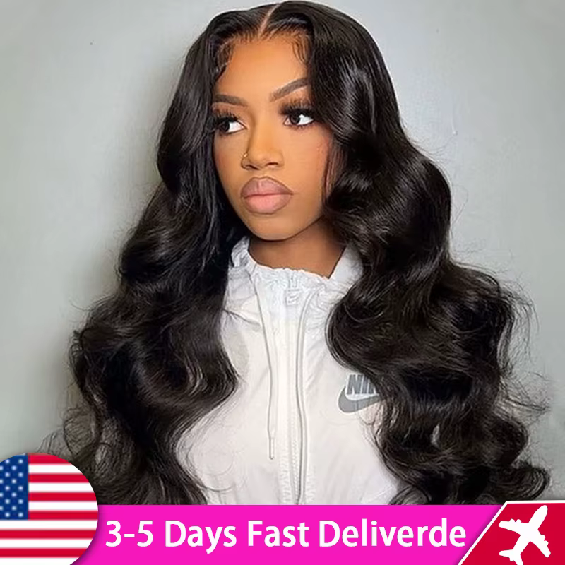 Perruque Lace Front Wig Body Wave Brésilienne Remy, Cheveux Naturels, 13x4 13x6, 100% de Densité, Pr
