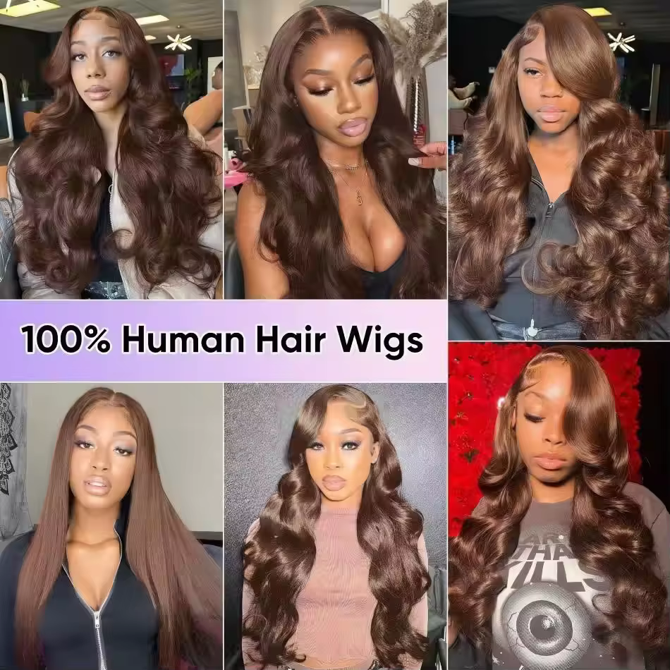 Perruque Body Wave 46 pouces # Perruques frontales en dentelle HD transparente 13x4 13x6 en cheveux