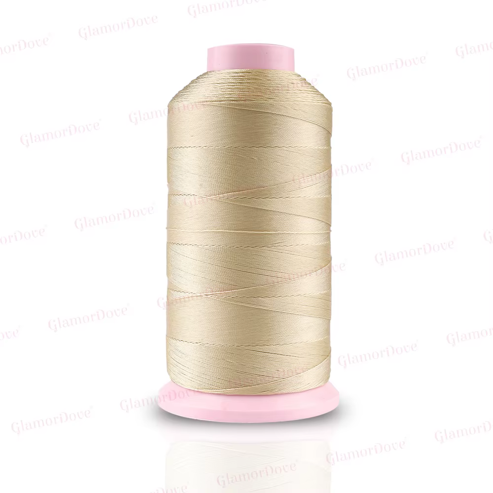 Fil de Tissage en Nylon Collé, pour la Couture d'Extensions de Cheveux, Perruque, Fils Exécutifs, 15