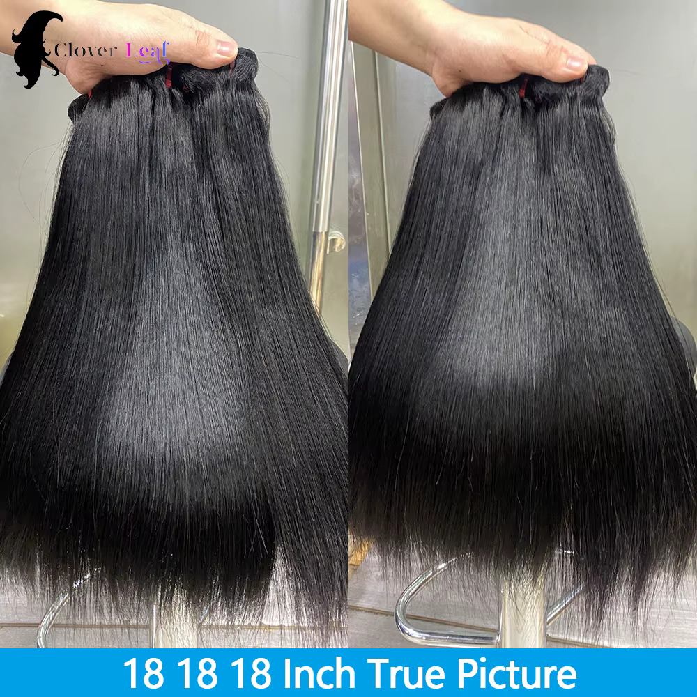 Mèches vietnamiennes 100% naturelles lisses, Double tirage, Extensions de cheveux non traités, 15A
