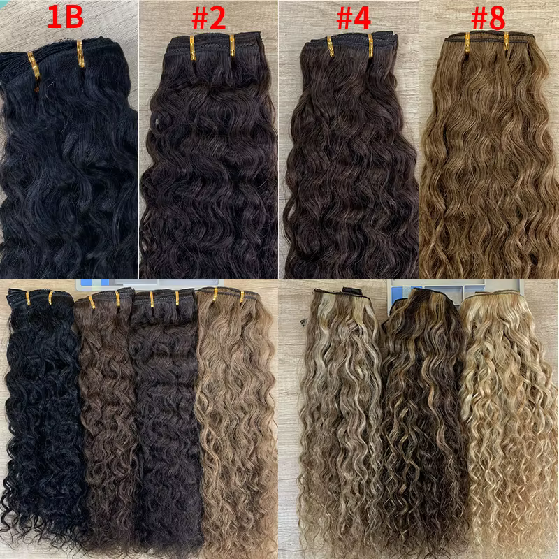 Veravicky-Extensions de Cheveux Naturels Bouclés à réinitialisation, Fabriqué à la Machine, Vrais Ch