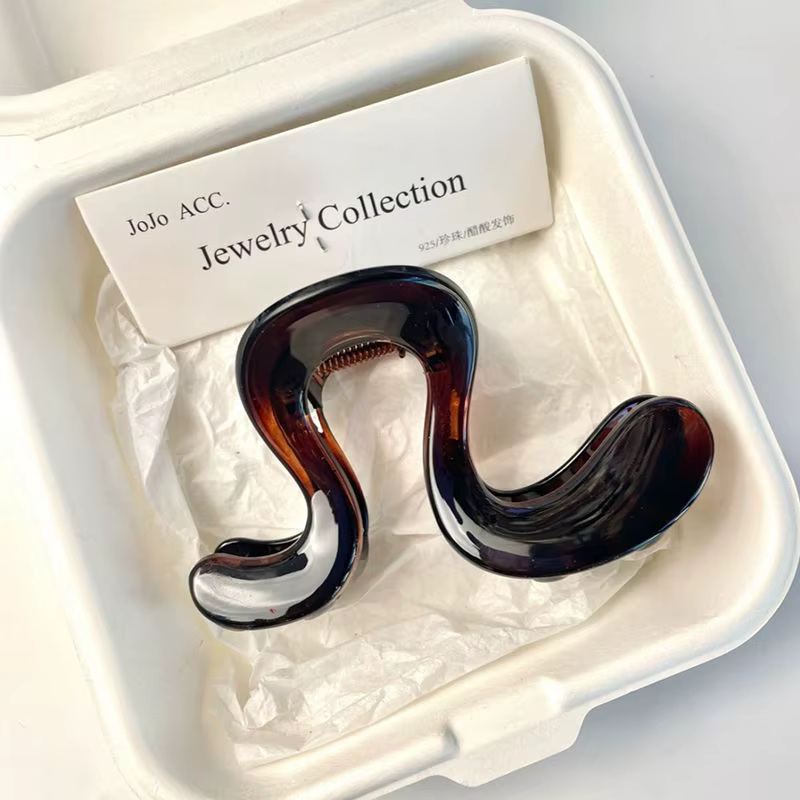 Pince à cheveux premium pour queue de cheval haute, fixation solide, pince à cheveux pour chignon lâ