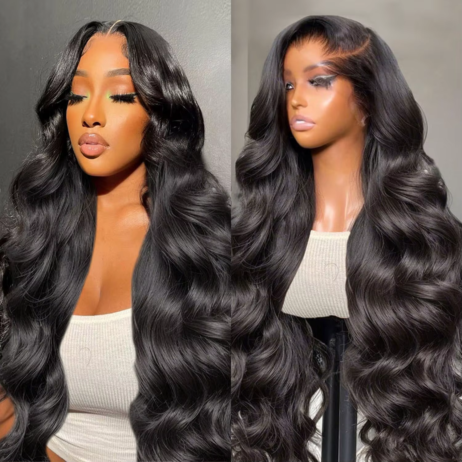 Perruque Lace Front Bling Hair 180% densité, ondulations naturelles, 13x4, 13x6, 4x4, 360 Lace, chev