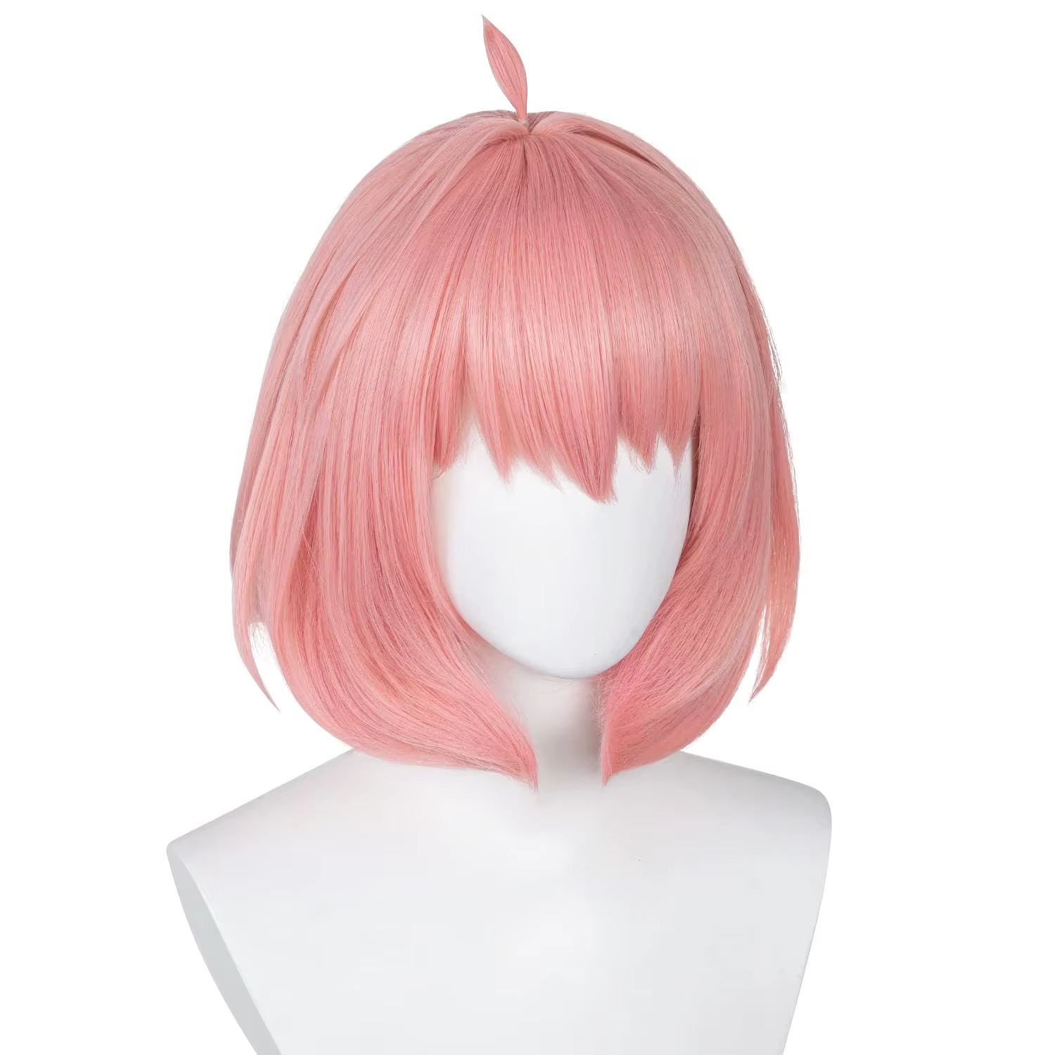 Anya Forger-Perruque Bob Rose Synthétique pour Halloween, Cosplay, Famille Spy x, Haute Chaleur, Deg