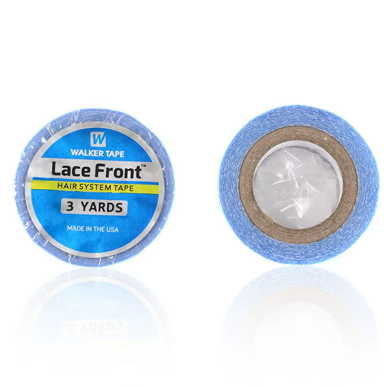 1/2/3 rouleau 0.8 CM * 3 Yards Super cheveux ruban bleu ruban adhésif Double face pour Extension de