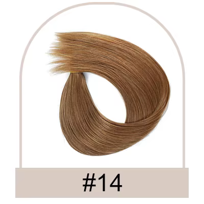 Extensions de cheveux à bandes adhésives, extensions de cheveux humains lisses, 2.5g/pièce, 20 pièce