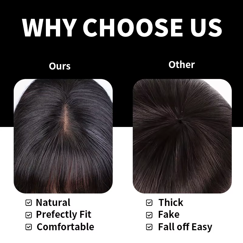 Perruques Lace Front HD en Cheveux Humains, Ondulées Lisses 1B, Sans Colle, Longues, Densité 200%, A