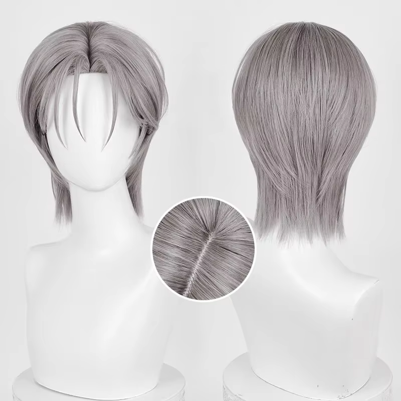 Nouvelles Perruques pour Hommes, Cheveux Gris, pour Cosplay Anime Alien Stage, Conmic-Con, Noël, Hal