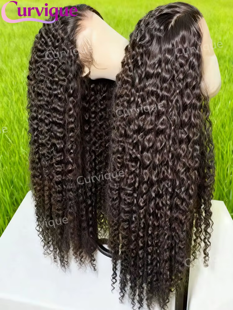 Perruque brésilienne bouclée en cheveux humains, perruque frontale 13x6 sans colle en dentelle HD, p
