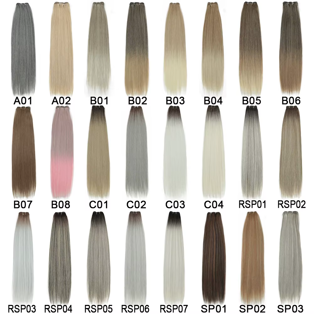 Alibaby cheveux raides paquets Extensions lisse Ombre cheveux tissage 26 pouces longs synthétiques c