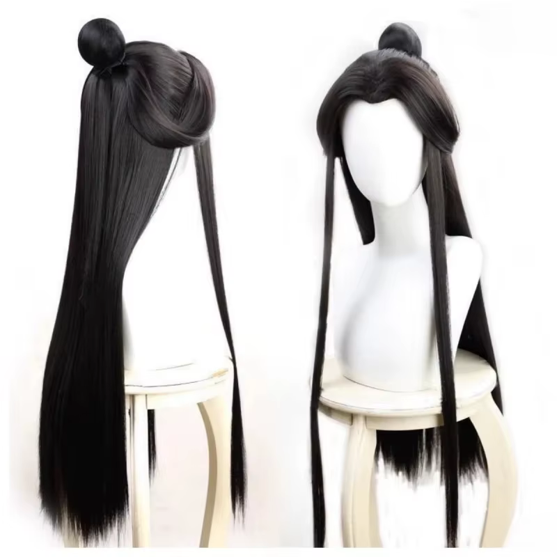 Anime Heaven OfficiaS1 Blessing Cosplay Wig, Xie Lian Wig, Black Hair, Tian Guan Ci Fu Hanfu Wigs, X