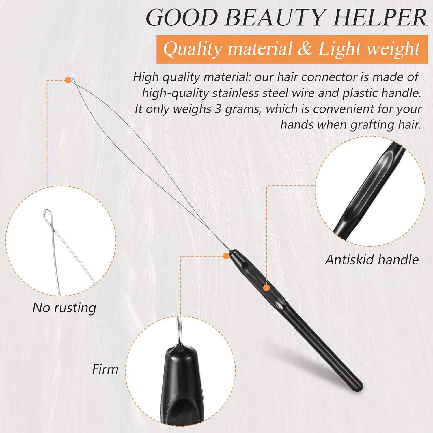 100 pièces outils d'extension de cheveux et outil de dispositif de perles pour les fournitures d'ext