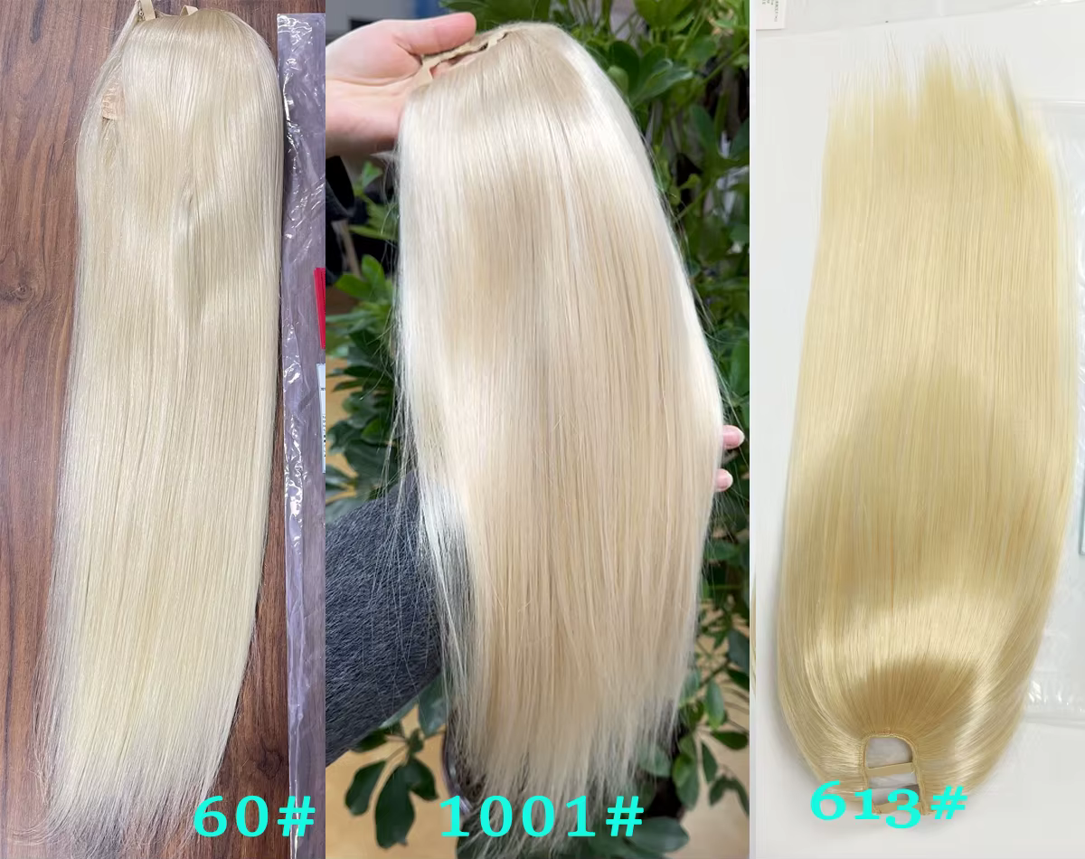 Perruques droites en U pour femmes, cheveux humains brésiliens, perruque en forme de U, sans laisser