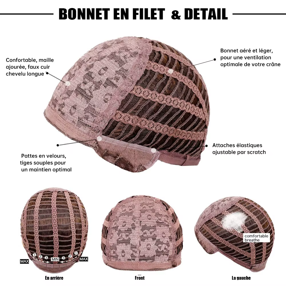 GEMMA – perruques synthétiques longues et lisses, rouge, marron, cuivre, gingembre, ondulées naturel