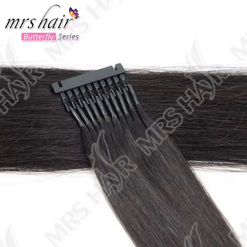MRS HAIR 6D Extensions de cheveux cheveux humains 6D-1 Extension de cheveux droite Invisible petite 