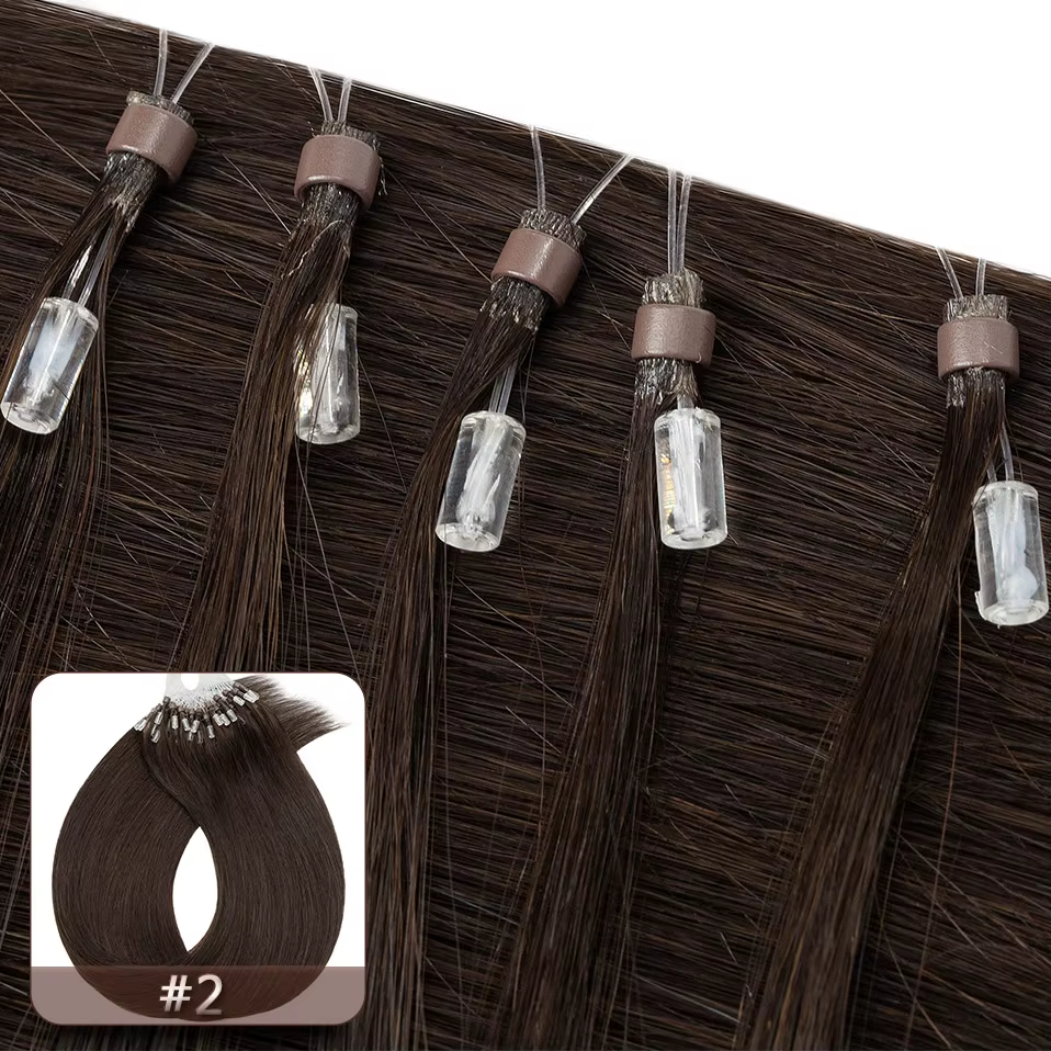 S-noilite 0.5g Micro boucle Extensions de cheveux humains extrémité saine Micro lien Micro anneau 10