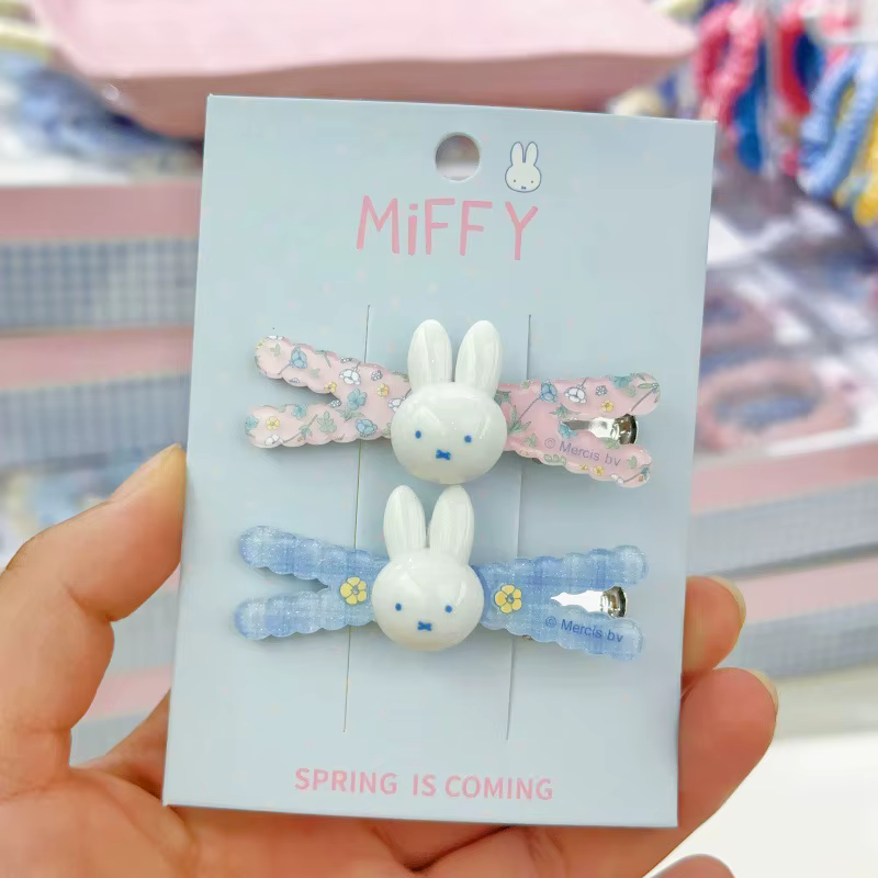 Nouvelle pince à cheveux Miffy lapin, simple et mignonne, pour la décoration de photos, pince à chev