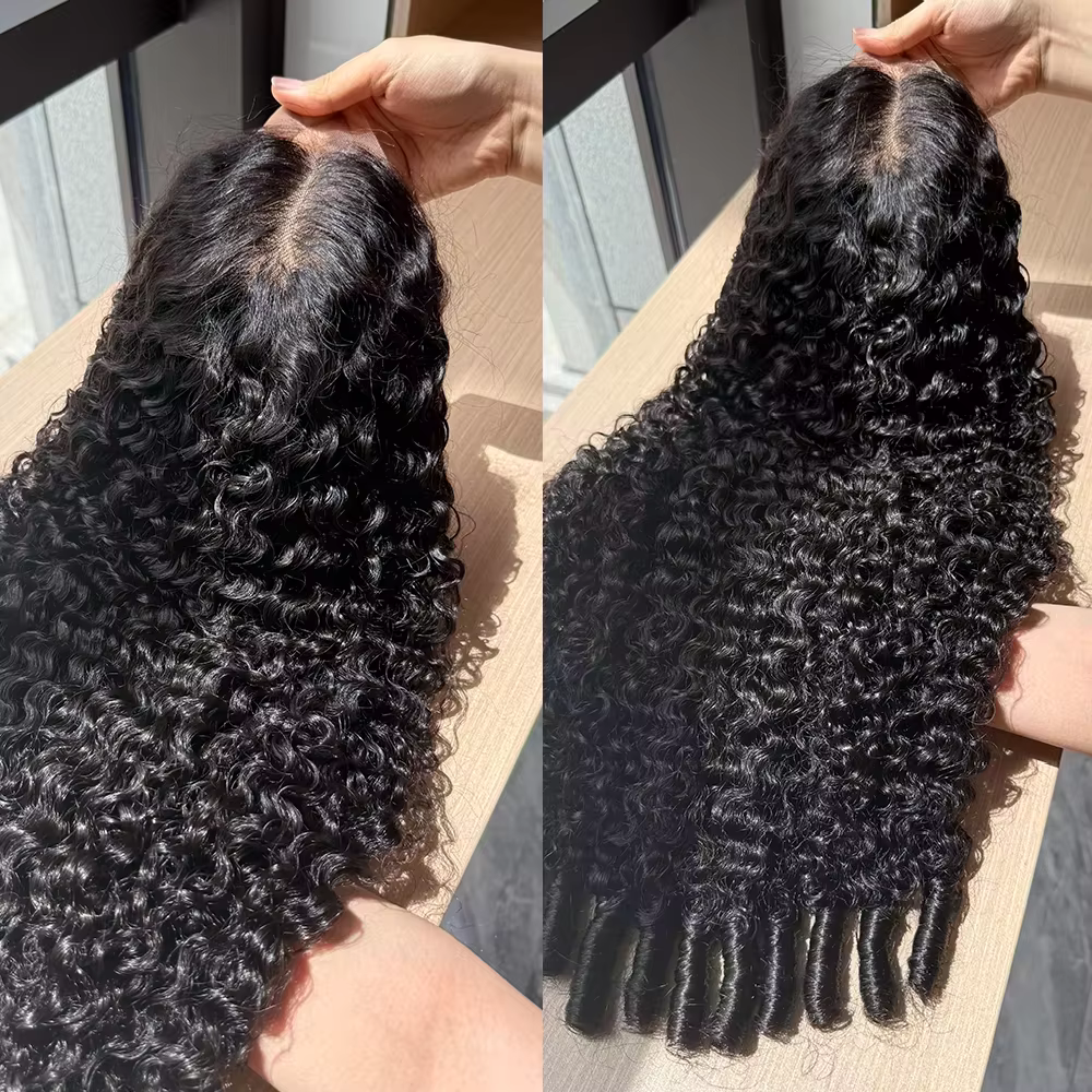 Perruque Lace Frontale 13x6, Densité 200%, Cheveux Humains Bouclés Birmans, Perruque HD Transparente
