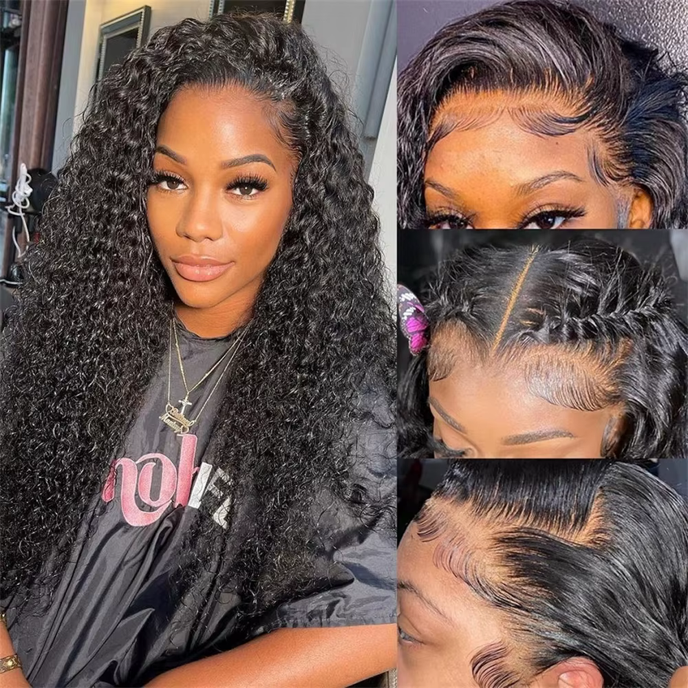 Extensions de cheveux humains 100% naturels non traités, ondulés en profondeur, volumineux et épais,