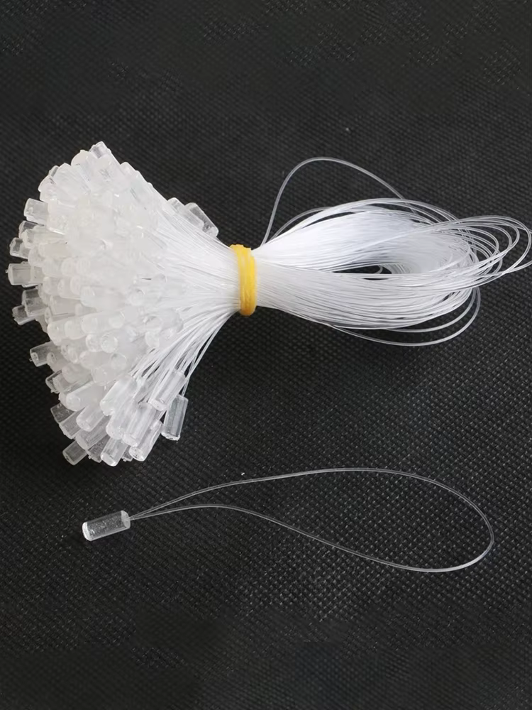 100 Pièces de micro-anneaux transparents pour extensions capillaires avec fil de tirage facile pour 