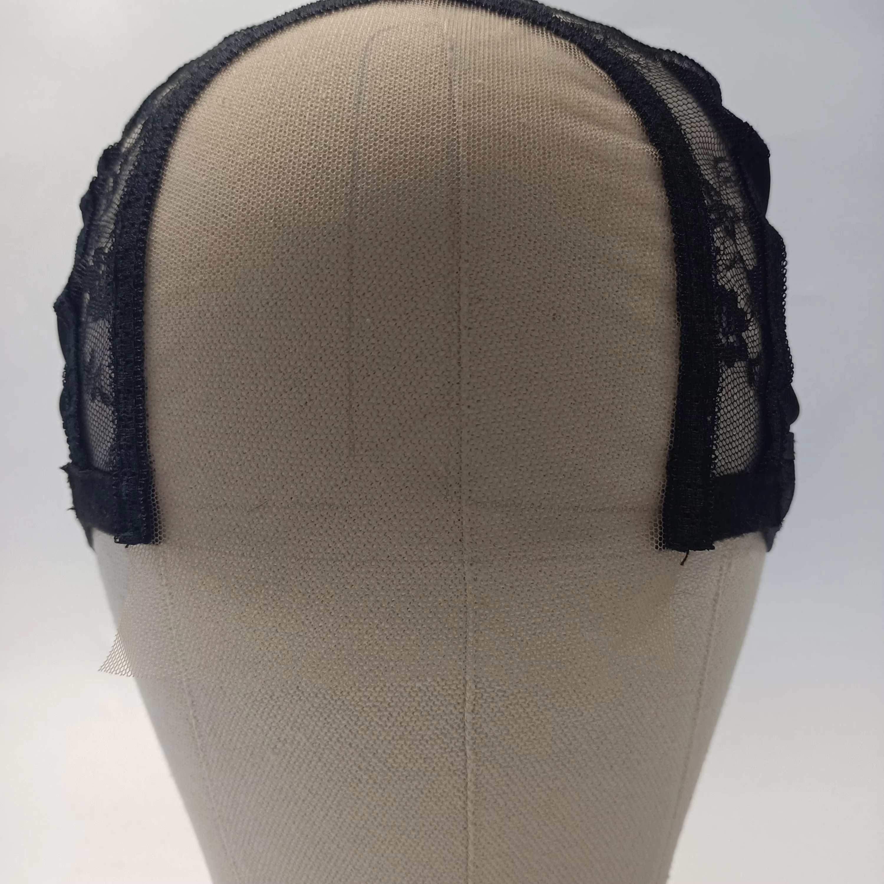 V.C. Hair-Bonnet en dentelle transparente pour perruques exécutives, 4x4, boucle Likcro réglable