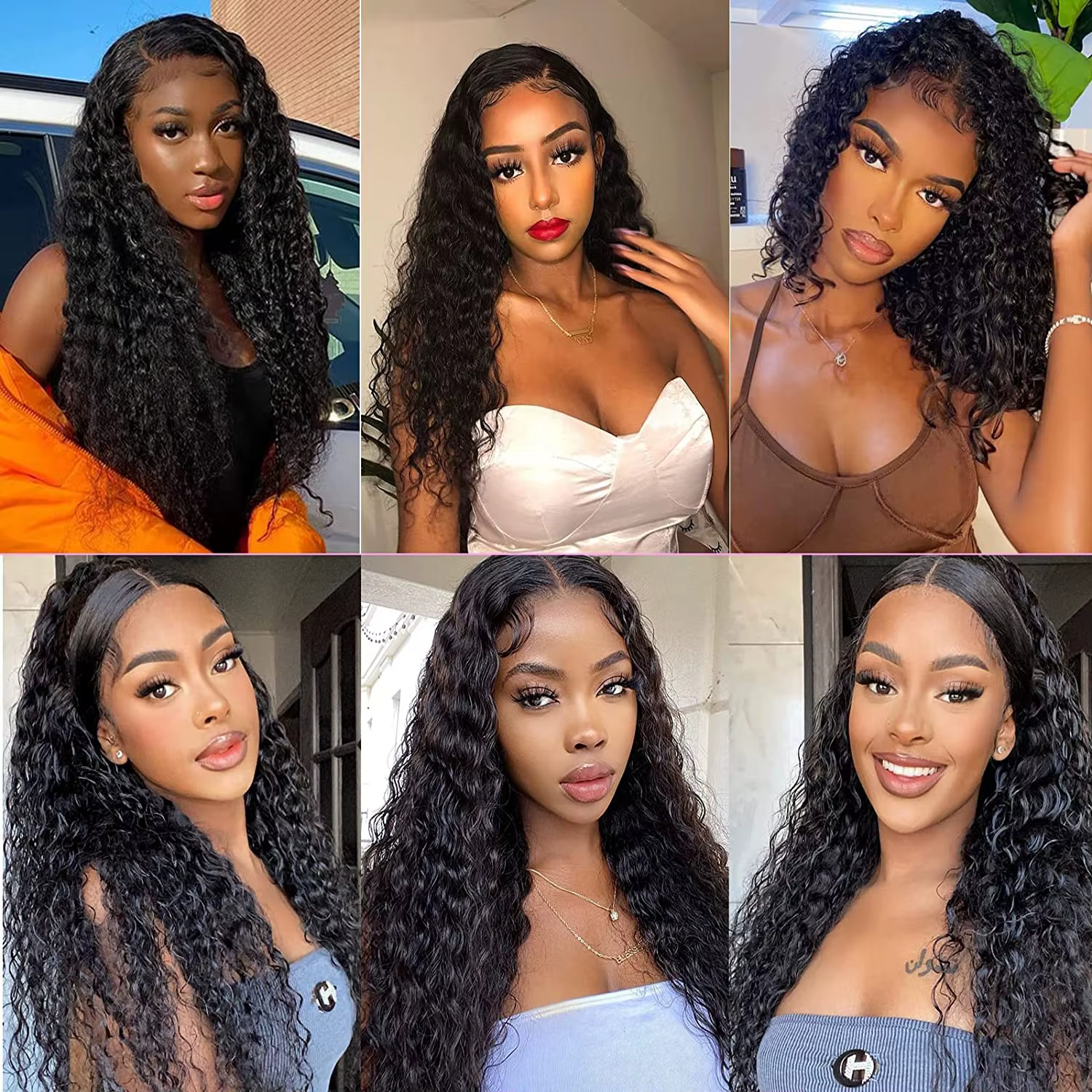 Perruque Lace Wig Remy Deep Wave Transparente pour Femme, Cheveux 100% Naturels, Bling, Densité 200,