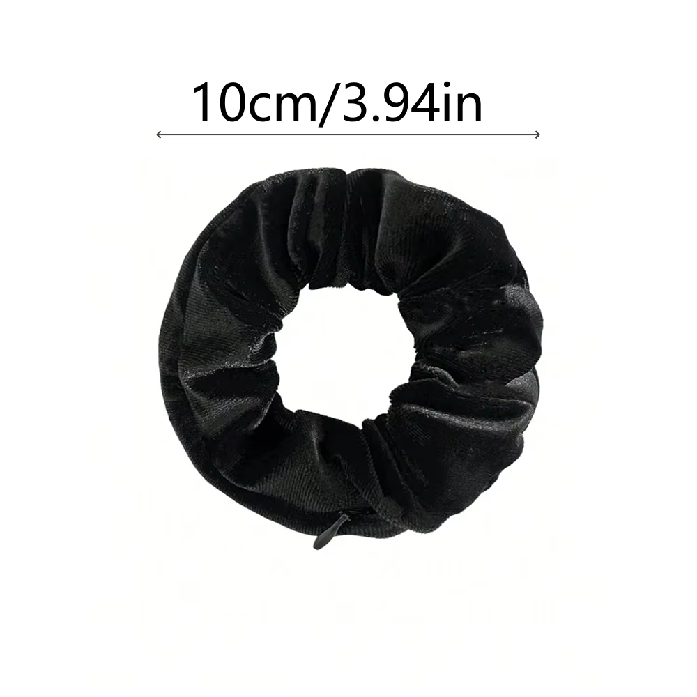 1/3/5 pièces portables Étui de rangement pour cravates de cheveux, vue secrète cachée, chouchou po