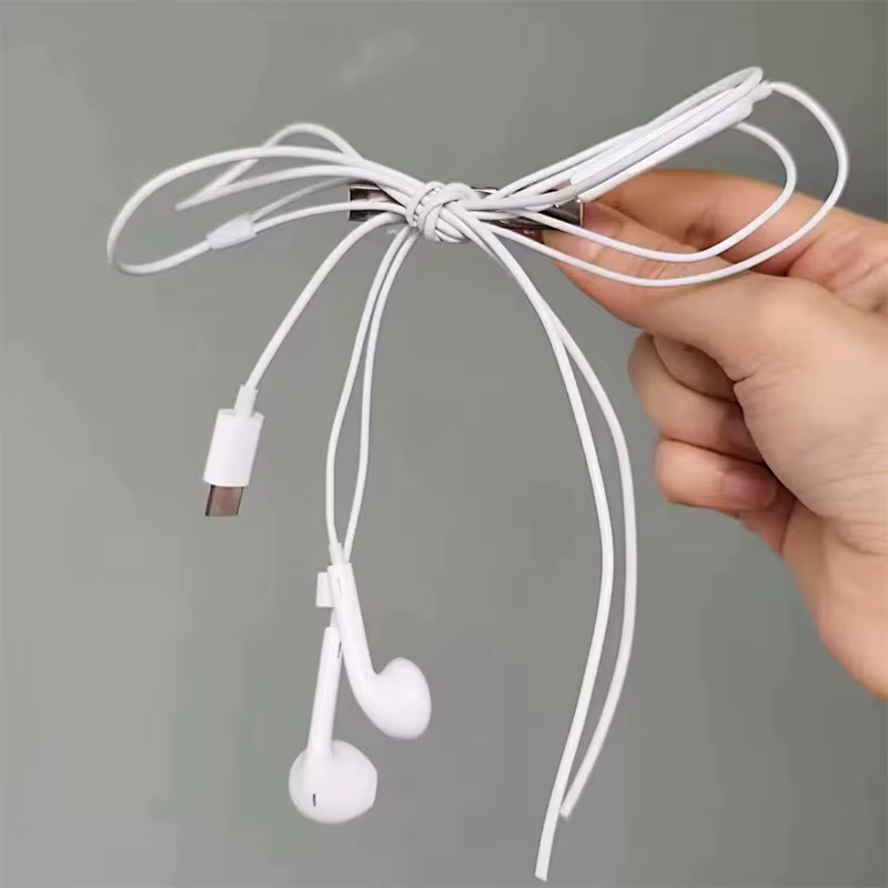    Barrettes à cheveux en fil de casque de mode coréenne - Harajuku mignonnes esthétiques recyclées