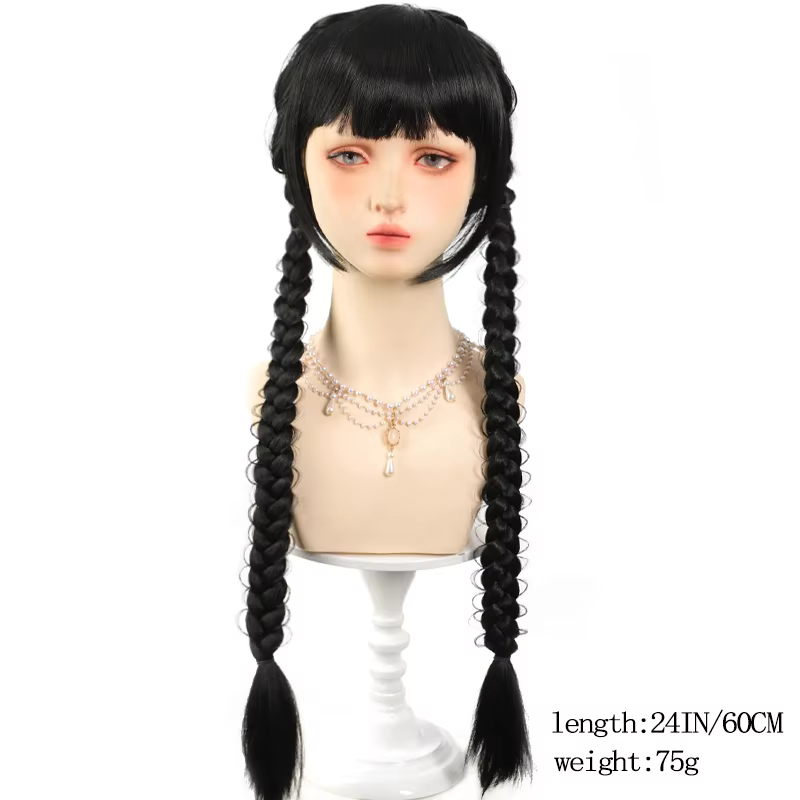 Extensions capillaires synthétiques tressées longues de 24 pouces pour femmes, accessoires capillair