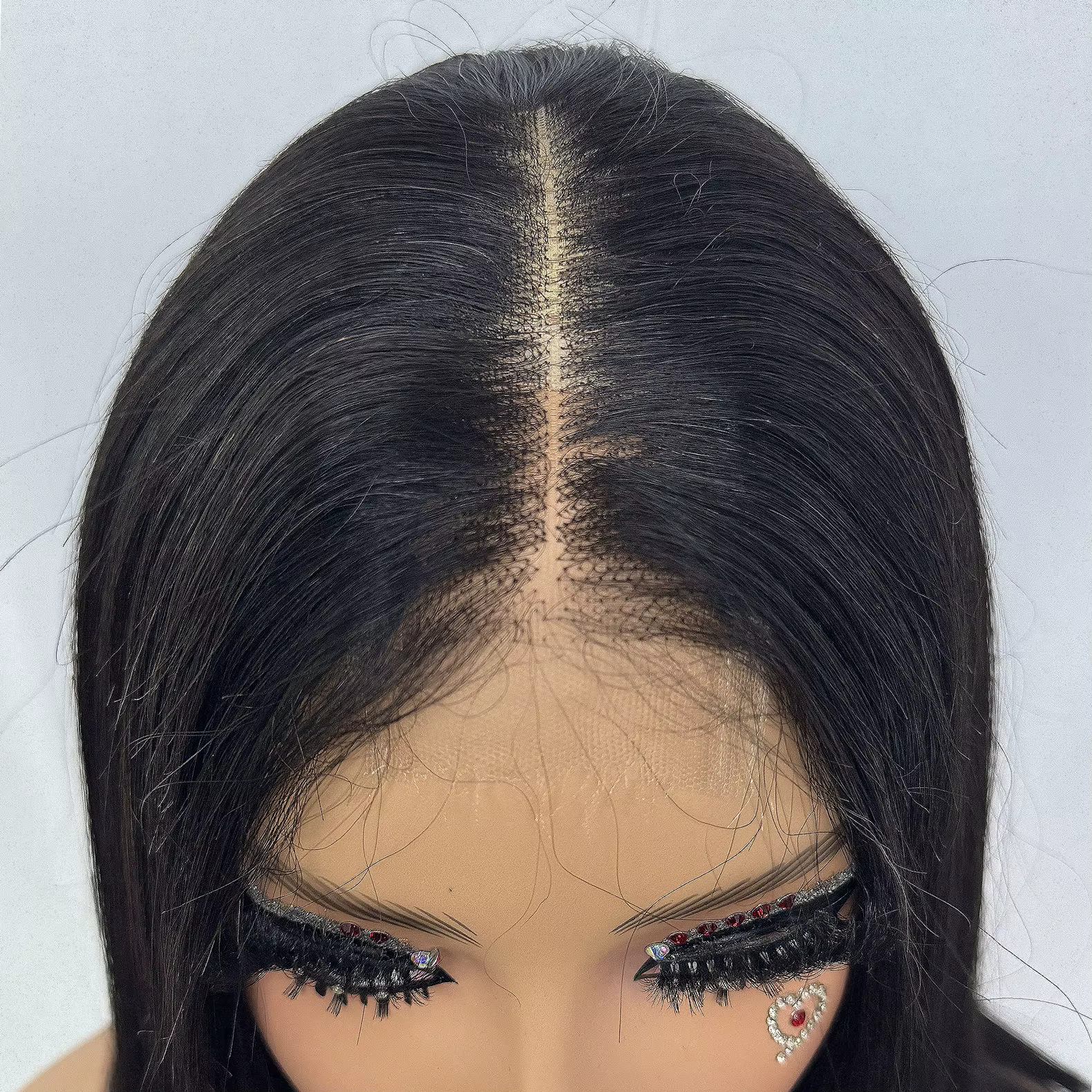 28 30 pouces Double tirage os droit brut vietnamien perruques de cheveux humains 2x6 réel HD dentell