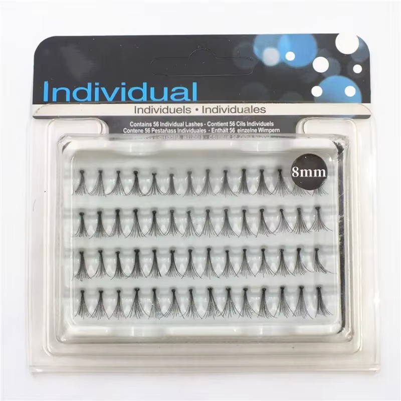 Extensions de cils individuels en touffes naturelles extraordinaires pour maquillage professionnel