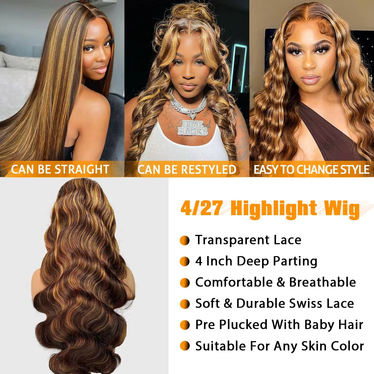 Perruque Lace HD 13x4 en Cheveux Humains Brésiliens, 34 Pouces, Densité 250, Ondulation Body Wave, O