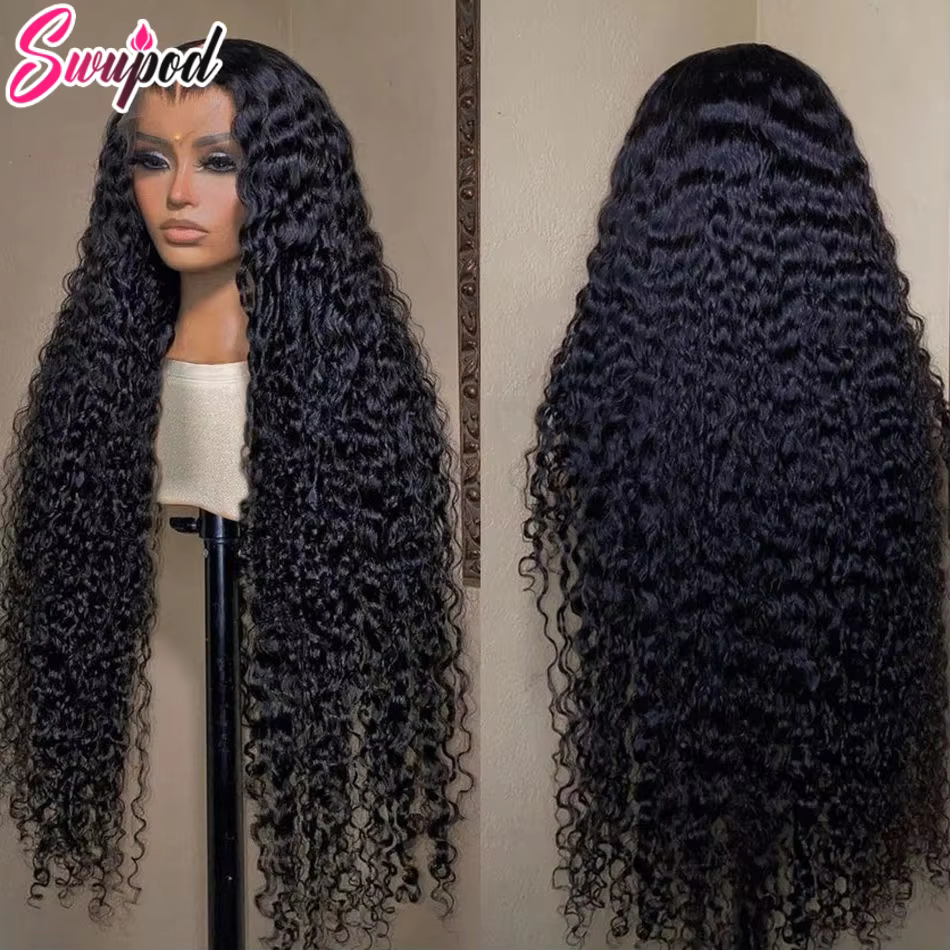 250% haute densité lâche vague profonde 30 40 pouces 13x6 13x4 HD dentelle frontale perruque de chev