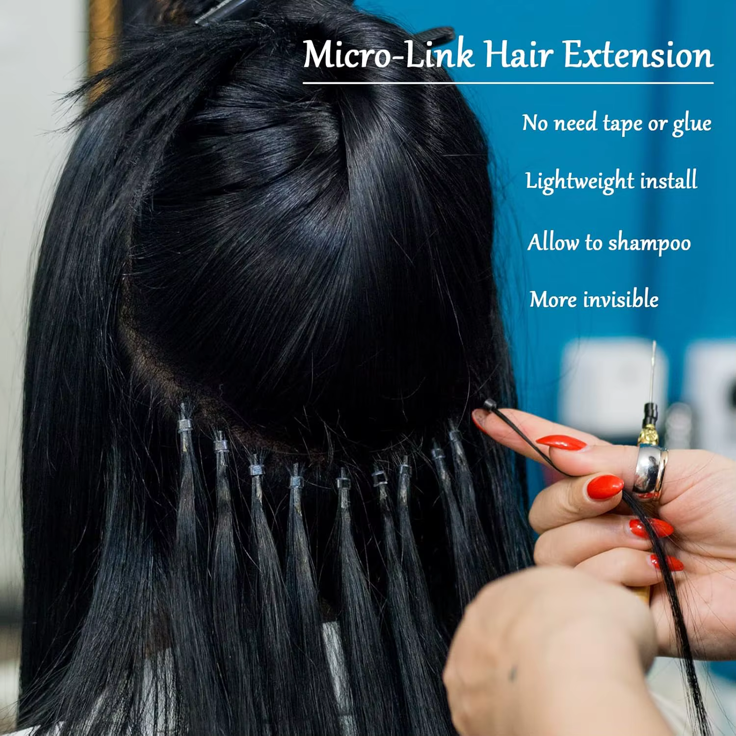 1000 pièces extension de cheveux micro anneau lien perles 5mm perles doublées de silicone adaptées a