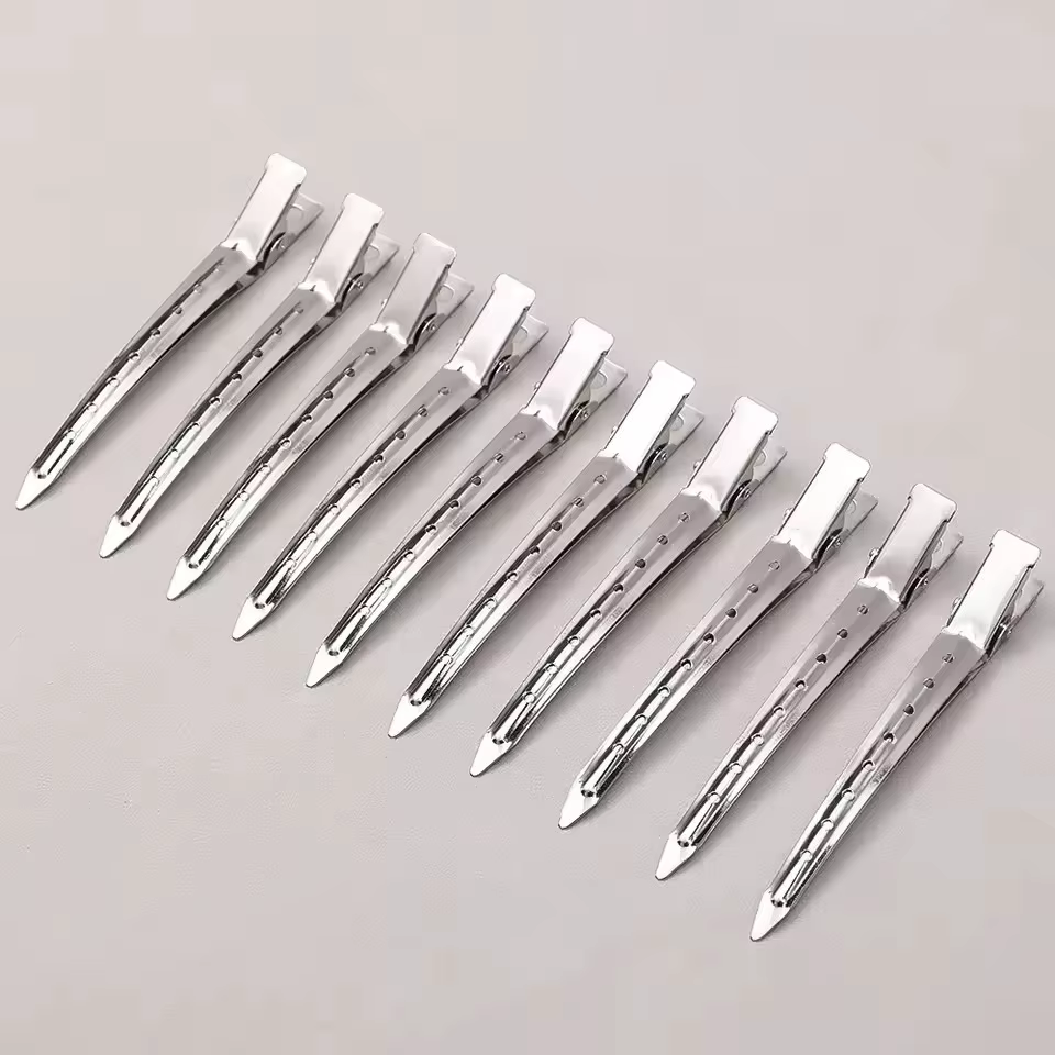 Pinces de coiffure en acier pour femme, pinces de sectionnement pour barbier, outils de coiffage pou