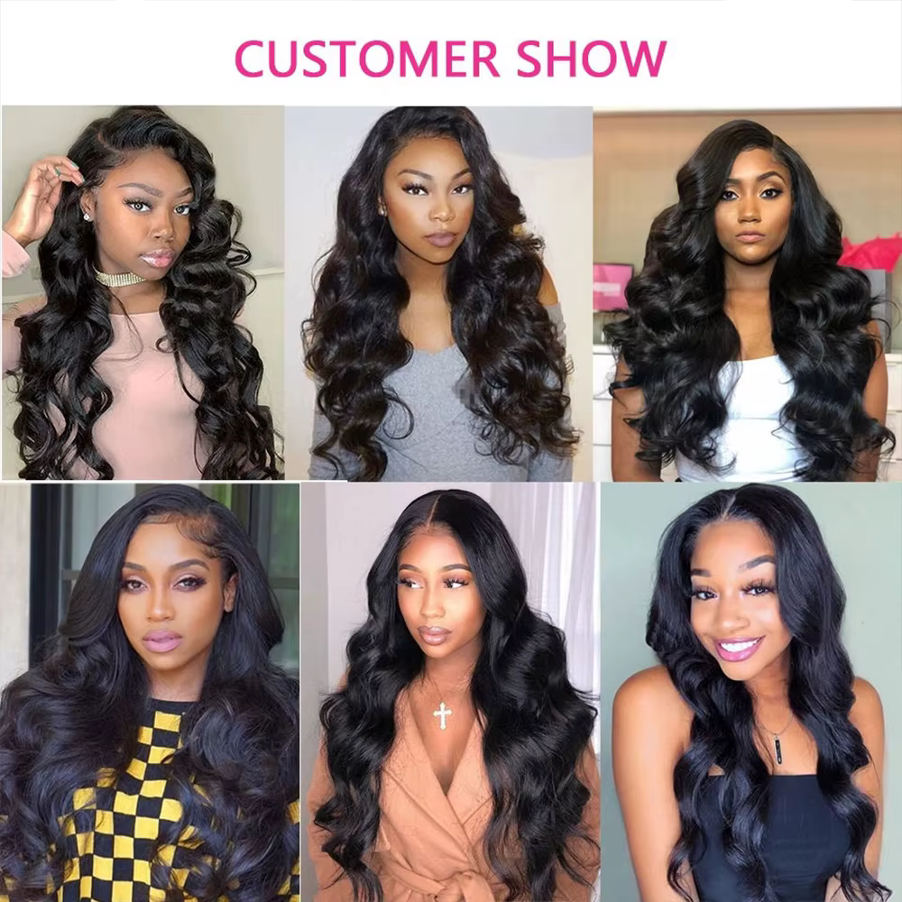 Extensions de cheveux humains brésiliens Remy ondulés couleur naturelle, 1/3/4 pièces, 38-40 pouces