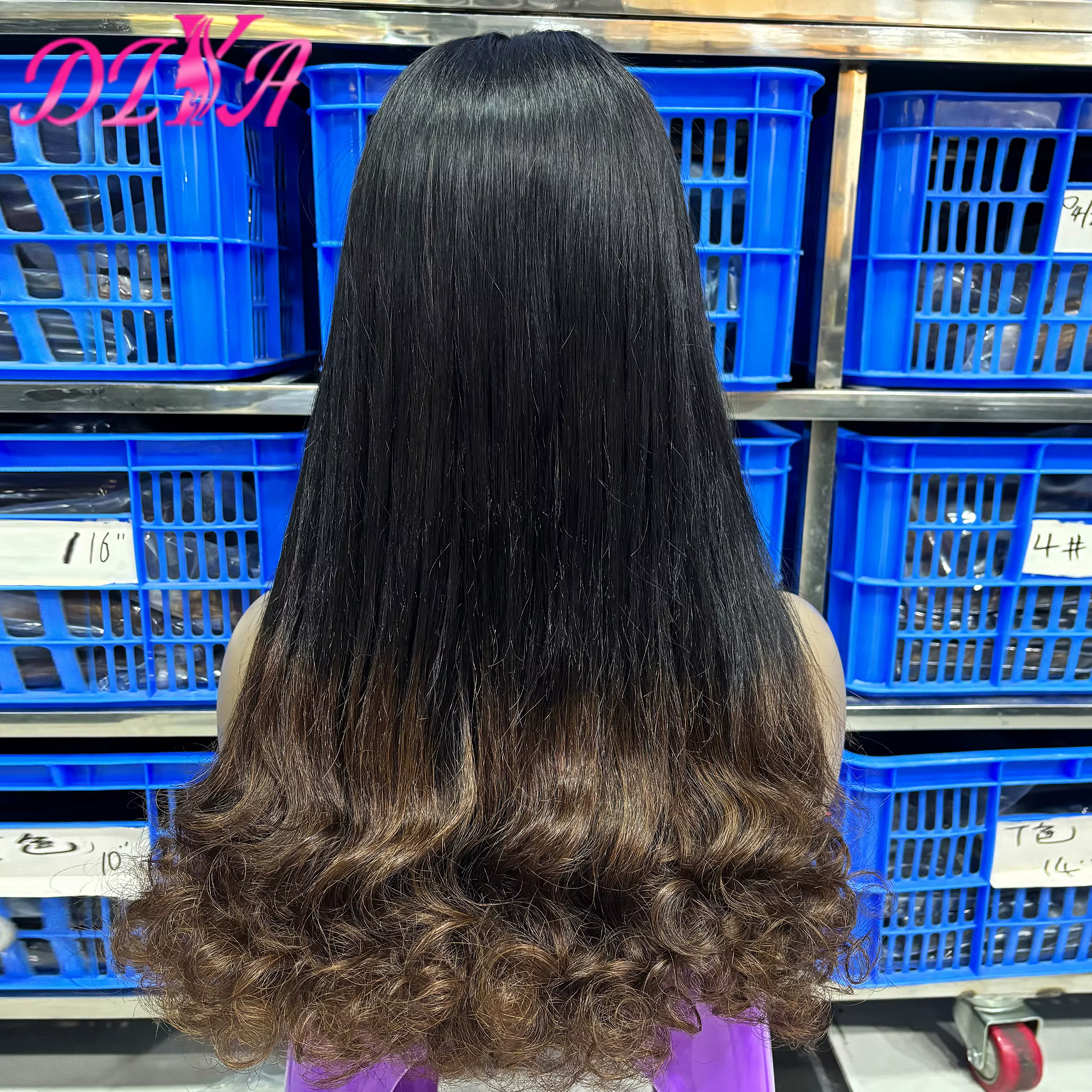 2x6 HD dentelle fermeture perruque de cheveux humains avec extrémités bouclées cheveux vierges crus