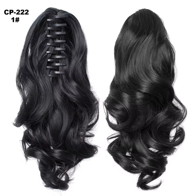 Pince à griffe sur queue de cheval Extension queue de cheval ondulée cheveux 14/20 pouces cheveux bl