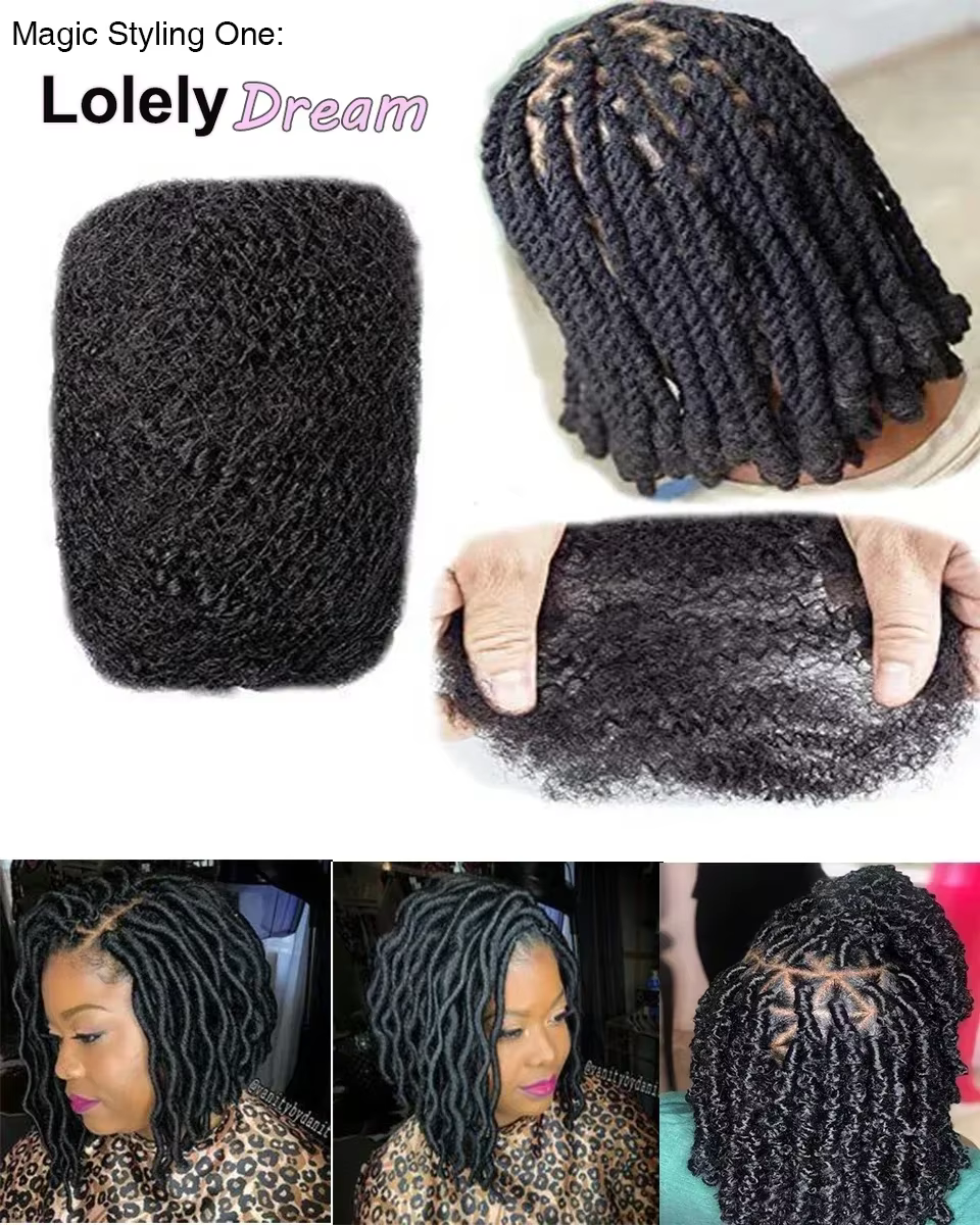 Cheveux humains Afro crépus en vrac de qualité supérieure 4C, 10 à 20 pouces, noir naturel, 100% che