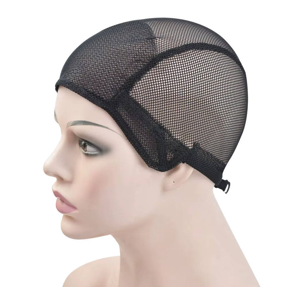 Bonnets de perruque avant Double dentelle, filets à cheveux extensibles M/L, bonnets de tissage en m