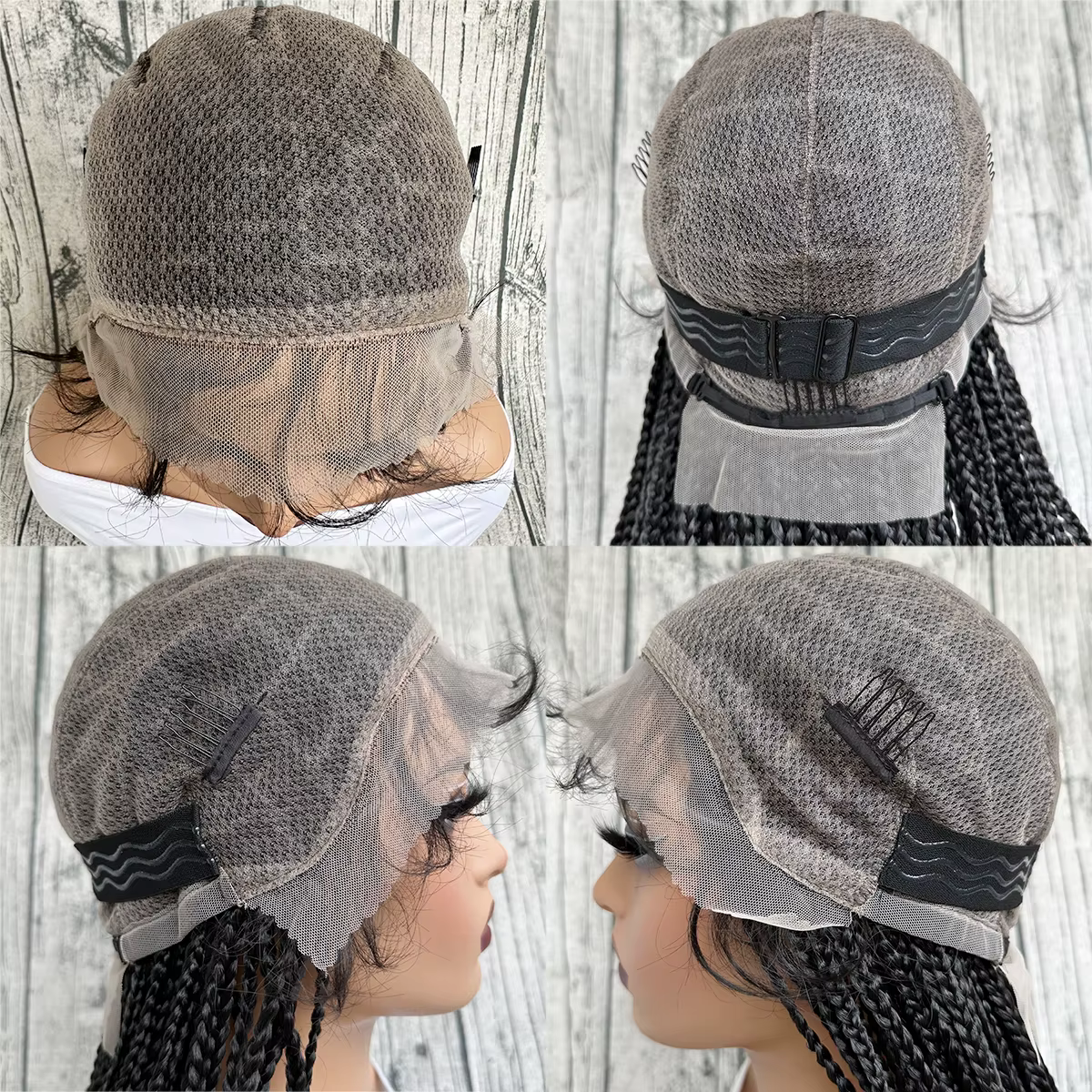 Perruque tressée en cheveux synthétiques, 30 pouces de long, pour femmes, tresses de haute qualité n