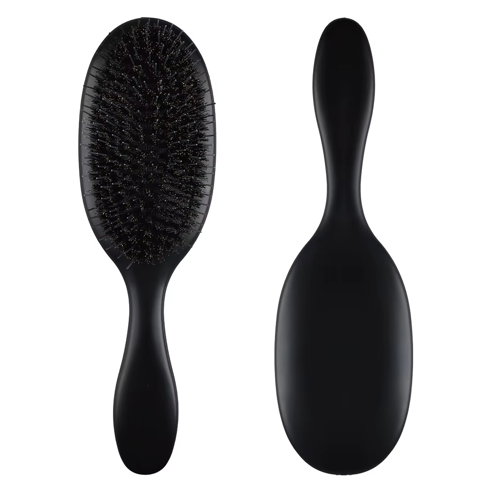 Brosse à cheveux en poils de sanglier, brosse d'extension de cheveux en Nylon pour femmes et filles,